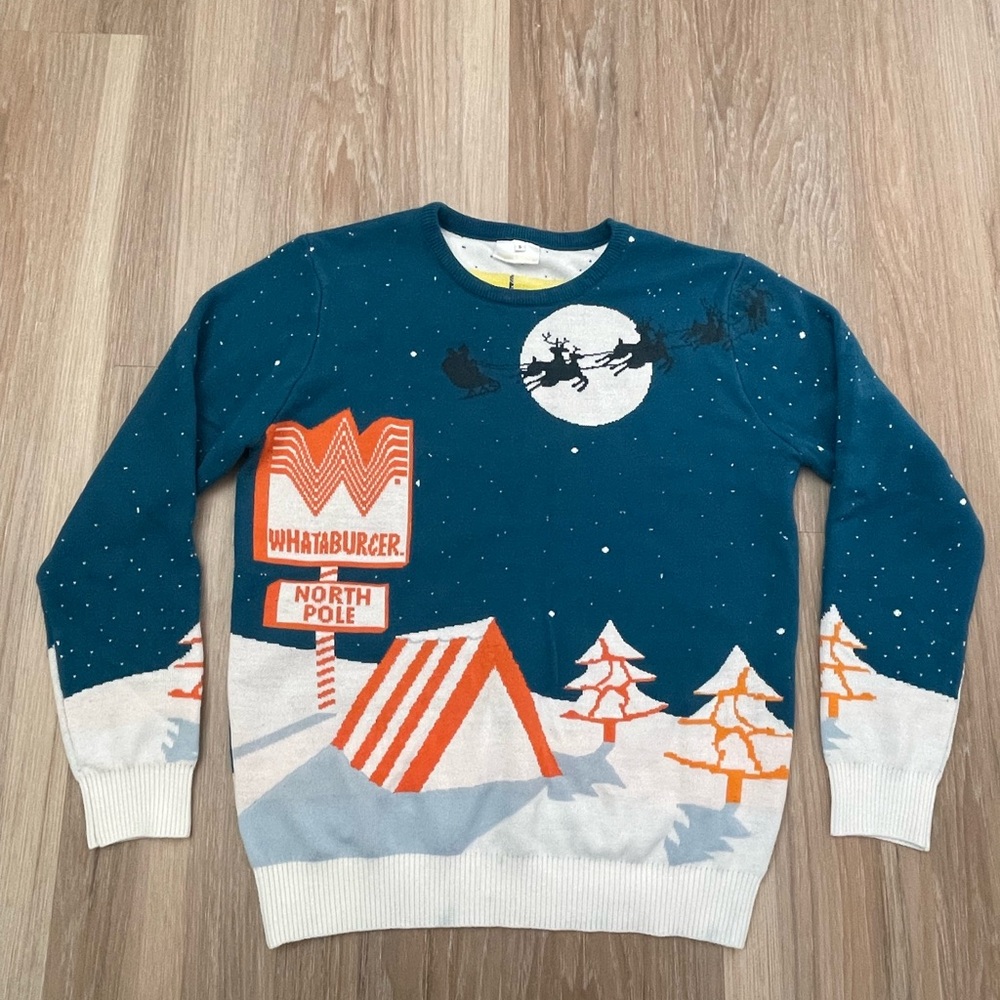 Whataburger North Pole Christmas  Sweater